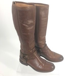 Frye Phillip wmn’s tall harness boot size 7 brown